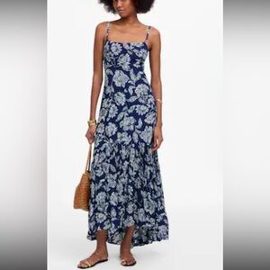Madewell Floral Blue Maxi Dress